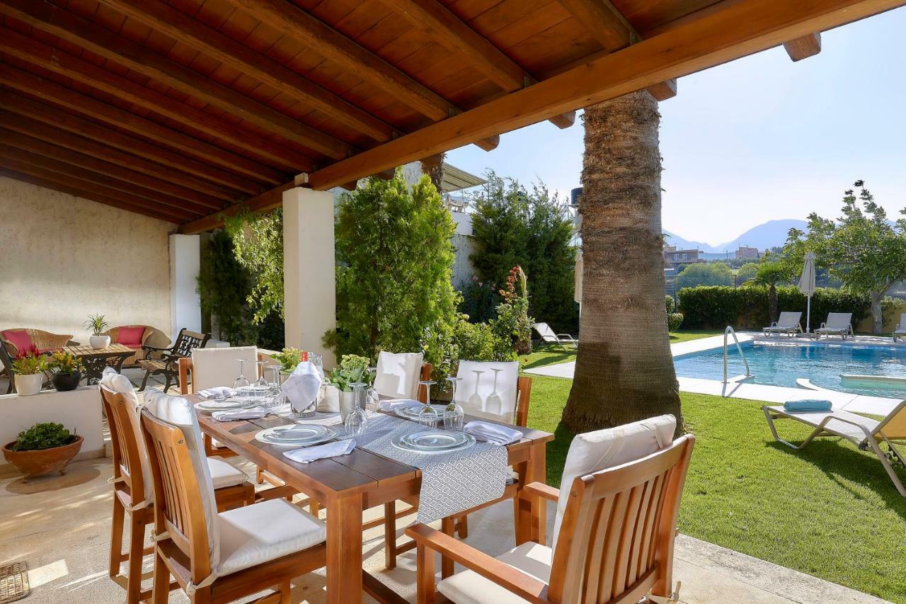 Castello Villa Daphnes - Private Pool & Whirlpool Dhafnes 외부 사진