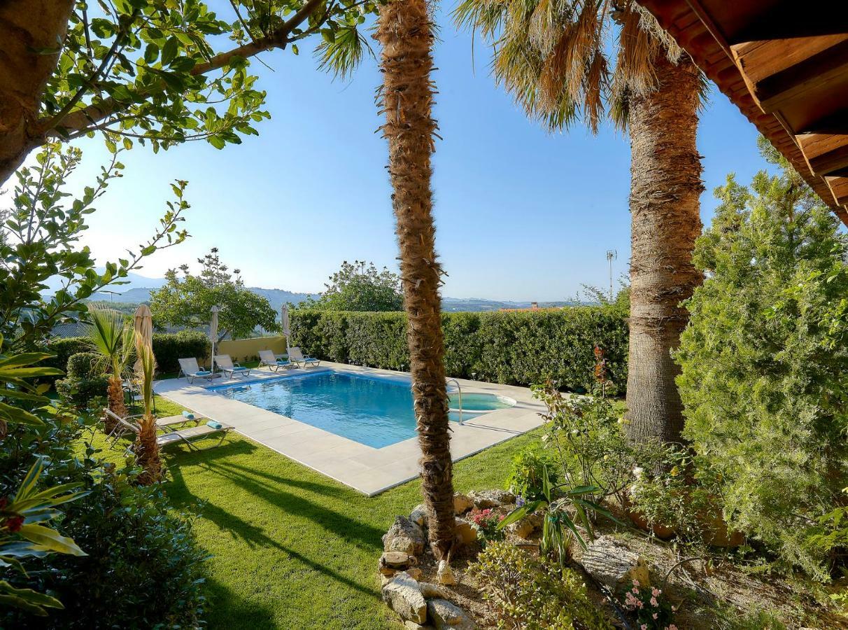 Castello Villa Daphnes - Private Pool & Whirlpool Dhafnes 외부 사진